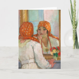 Cartão Na frente do espelho   Henri Lebasque