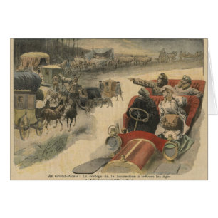 Cartão Na história grande de Palais da locomoção