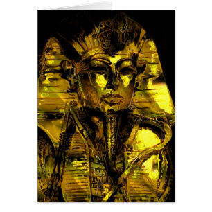 Cartão Na luz de Toutankhamon