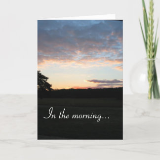 Cartão Na manhã…