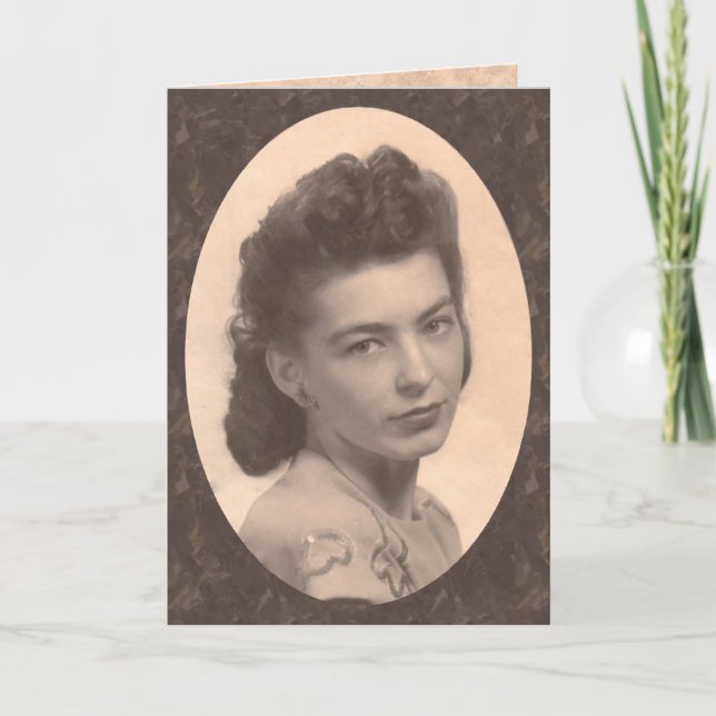 Cartão Na memória da mãe (Frente)