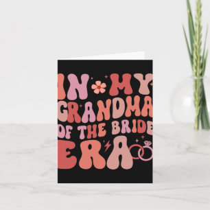 Cartão Na Minha Avó Do Dia Do Casamento Da Noiva Era Groo