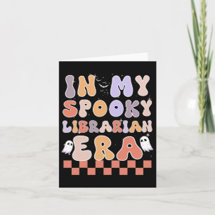 Cartão Na Minha Biblioteca Spookarian Era Ghost Halloween