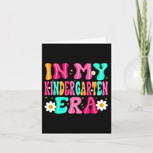 Cartão Na Minha Era de Jardim de Infância De Volta à Esco