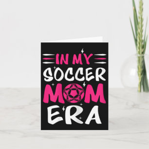 Cartão Na Minha Era de Mãe de Futebol Retro Camiseta Mãe 