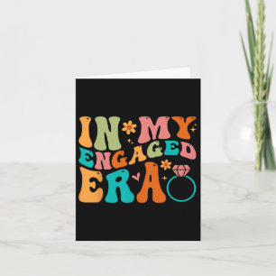 Cartão Na minha era engajada Noite do futuro Noivado da u