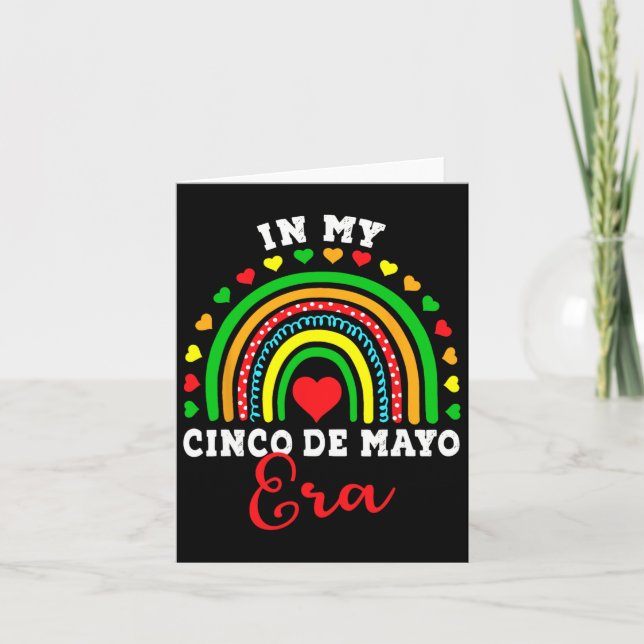 Cartão Na Minha Era Nacho Average Fiesta Festa De Cinco D (Frente)
