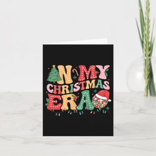 Cartão Na minha era natalícia, a Feliz de Natal.