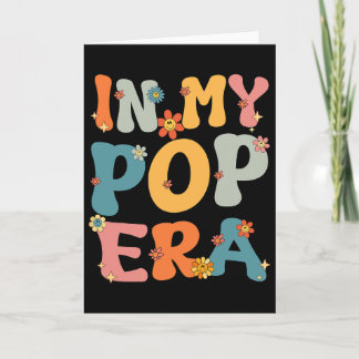 Cartão Na Minha Era Pop Groovy Retro Pop Pai Avô Dia dos 