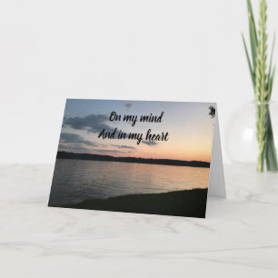 CARTÃO **NA MINHA MENTE E NO MEU CORAÇÃO** AQUI PARA VOCÊ