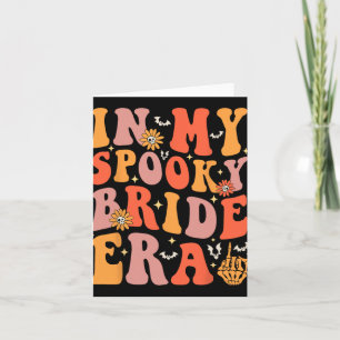 Cartão Na Minha Noiva de Noiva, Groovy Halloween Ba
