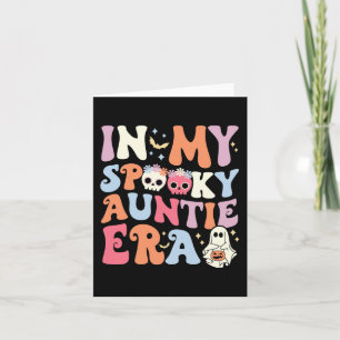 Cartão Na Minha Tia Spookie Era Halloween Groovy Witchy S
