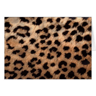 Cartão Na moda moderno feminino do impressão animal da