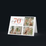 Cartão na moda Qualquer Colagem de Fotos de Aniversário d<br><div class="desc">Um cartão de aniversário de colagem de fotos moderno,  com 3 fotos,  idade e texto editável,  para qualquer aniversário. O estilo,  o tamanho e a cor da fonte de texto podem ser alterados clicando no link adicional Personalizar depois de personalizar.</div>