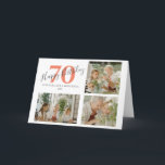 Cartão na moda Qualquer Colagem de Fotos de Aniversário d<br><div class="desc">Um cartão de aniversário de colagem de fotos moderno,  com 3 fotos,  idade e texto editável,  para qualquer aniversário. O estilo,  o tamanho e a cor da fonte de texto podem ser alterados clicando no link adicional Personalizar depois de personalizar.</div>