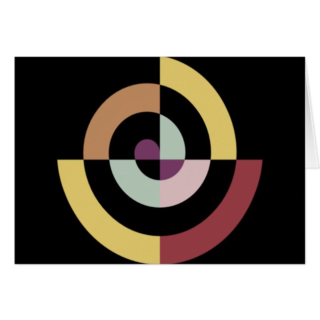 Cartão Na moda Spiral Design (Frente Horizontal)