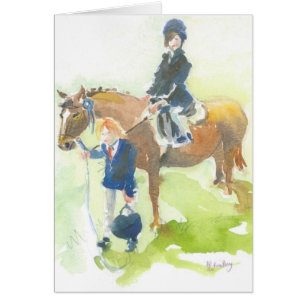 Cartão Na mostra do pônei