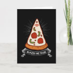 Cartão Na Pizza, Confiamos No Presente De Pizzaria Engraç<br><div class="desc">Na Pizza Nós Confiamos! Um presente divertido para fãs de pizza e donos de pizzaria. Uma camisa de excelente para toda a equipe da sua pizzaria. Uma ideia divertida de aniversário e presente de Natal para mãe,  pai,  irmão,  irmã,  filho,  filha,  tio,  tia,  avó,  avô,  colegas e amigos.</div>