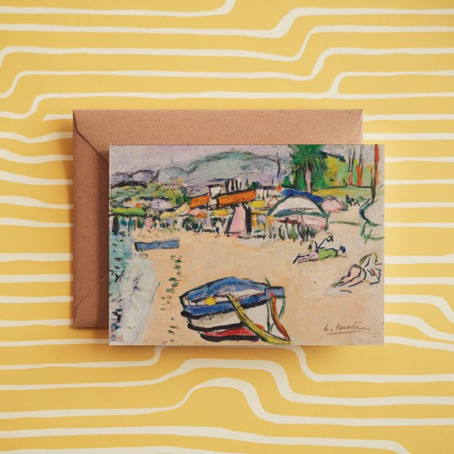 Cartão Na Praia | George Leslie Hunter (Criador carregado)