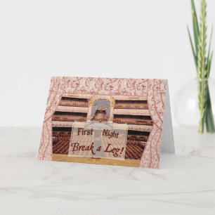 Cartão Na primeira noite do Palco, quebrar uma perna