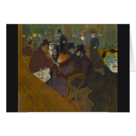 Cartão Na rota de Henri de Toulouse-Lautrec