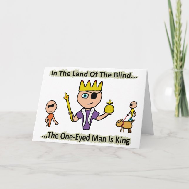 Cartão Na Terra Dos Cegos (Frente)