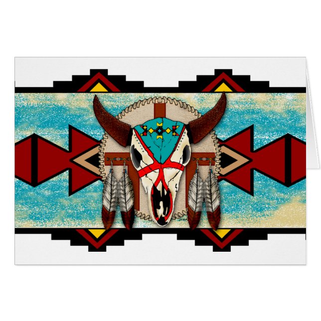 Cartão Nação do búfalo (Frente Horizontal)