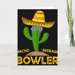 Cartão Nacho Average Bowler Cinco De Mayo Família Mexican