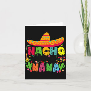Cartão Nacho Average Nana Divertida Mexicana Vintage Cinc