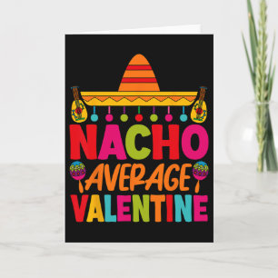 Cartão Nacho Average Valentine Casal Mexicano Dia dos Nam