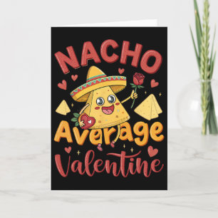 Cartão Nacho Casal Mexicano Médio Dia dos Namorados Fofo