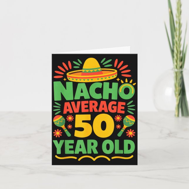 Cartão Nacho comum 50 anos cinco de maio 50º (Frente)