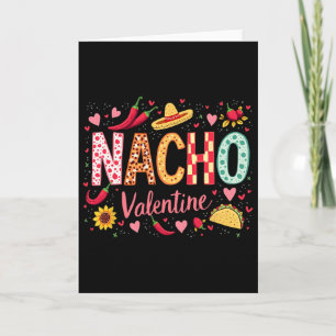 Cartão Nacho Dia dos Namorados Sombrero e Design de Taco 