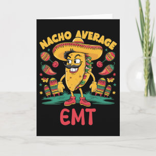 Cartão Nacho Emergência Médica Mexicana Média Cinco De Ma