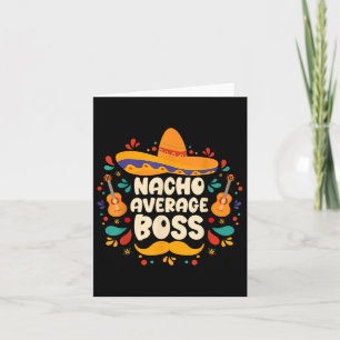 Cartão Nacho Média Boss Cinco De Mayo Fiesta Sombrero H