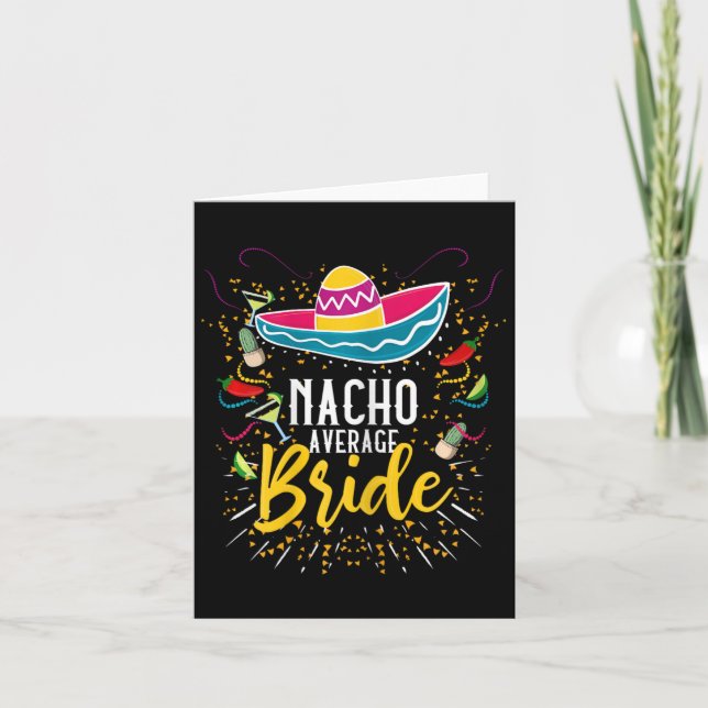 Cartão Nacho Média Bride Cinco De Mayo Mexicano Fiesta (Frente)