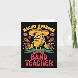 Cartão Nacho Média de Banda Professor Cinco De Mayo Mexic