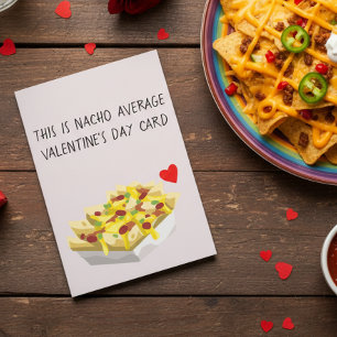 Cartão Nacho Média Mexicana Comida Love Dia de os namorad