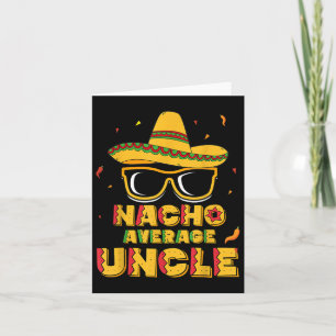 Cartão Nacho Média Tio Cinco De Mayo Camisa Gift Men S