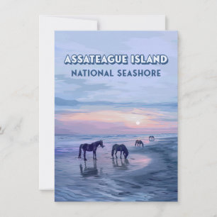 Cartão Nacional de Cavalos de Sede de Assateague I