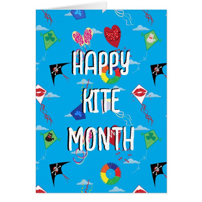 Cartão nacional de "Kite Month" (Frente)