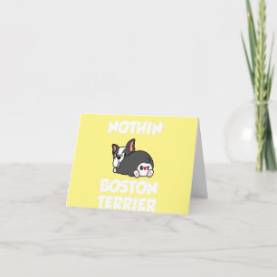 Cartão nada além de terrier de boston  pai mãe amante de 