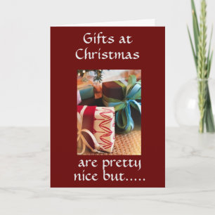 CARTÃO *NADA BATER FAMÍLIA E AMIGOS* NO NATAL