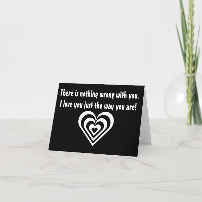 Cartão Nada De Errado Com Você! (Frente)