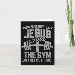 Cartão Nada De Jesus E A Malhação Cristã De Gym Workou