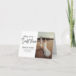 Cartão "Nada de rico apenas ama", Foto moderna minimalist