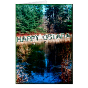 Cartão Nadadores distantes