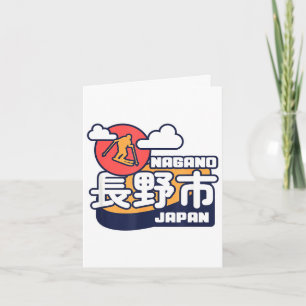 Cartão Nagano japão resort de esqui esqui alpes japoneses
