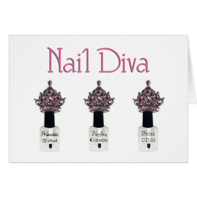Cartão Nail Diva (Frente horizontal)
