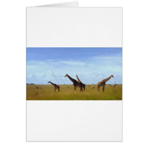 Cartão Nairobi National Park Girafas